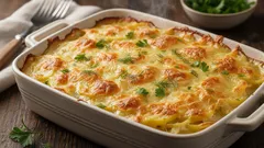 Zapieczone ziemniaki ze śmietaną i serem: smak, którego trudno zapomnieć