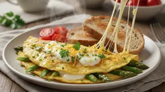 Omlet ze szparagami w 10 minut: lekki posiłek, który naprawdę syci