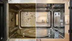 Włożyłam wilgotną chusteczkę do mikrofalówki – i zabrudzenia zniknęły same w ciągu 3 minut